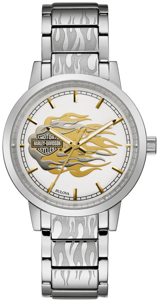 Harley Davidson Flames Watch Model # :76L191 Womens | Lumbee Jewelry