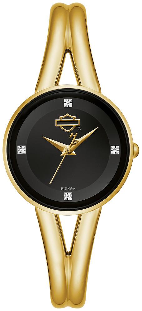 Harley Davidson Gold BAR & SHIELD Watch Model # :77P100  display picture 2