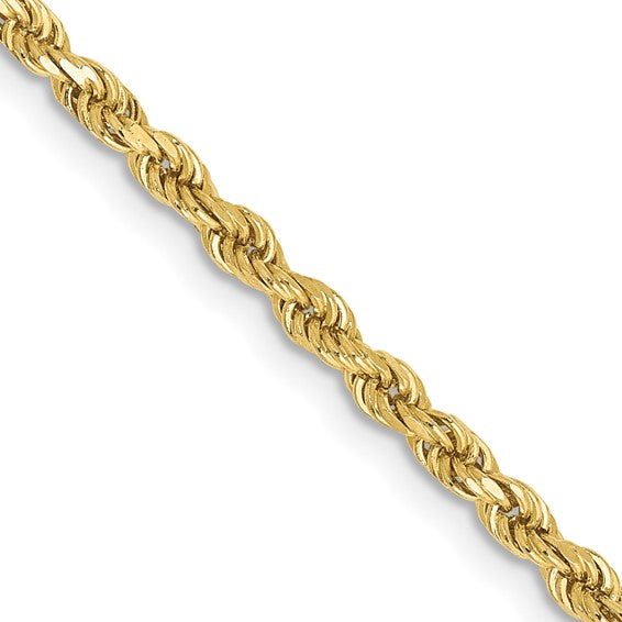 10K 20 INCH 2.5MM DC ROPE CHAIN