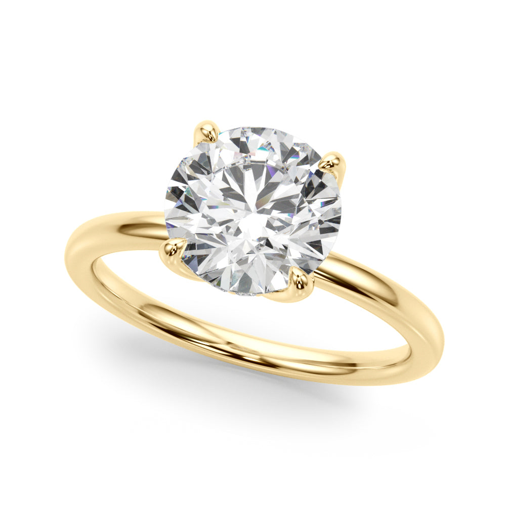 1 Carat Halo Engagement Ring Lab Grown