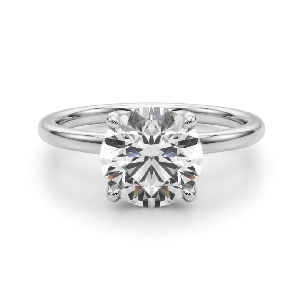 1 Carat Halo Engagement Ring Lab Grown