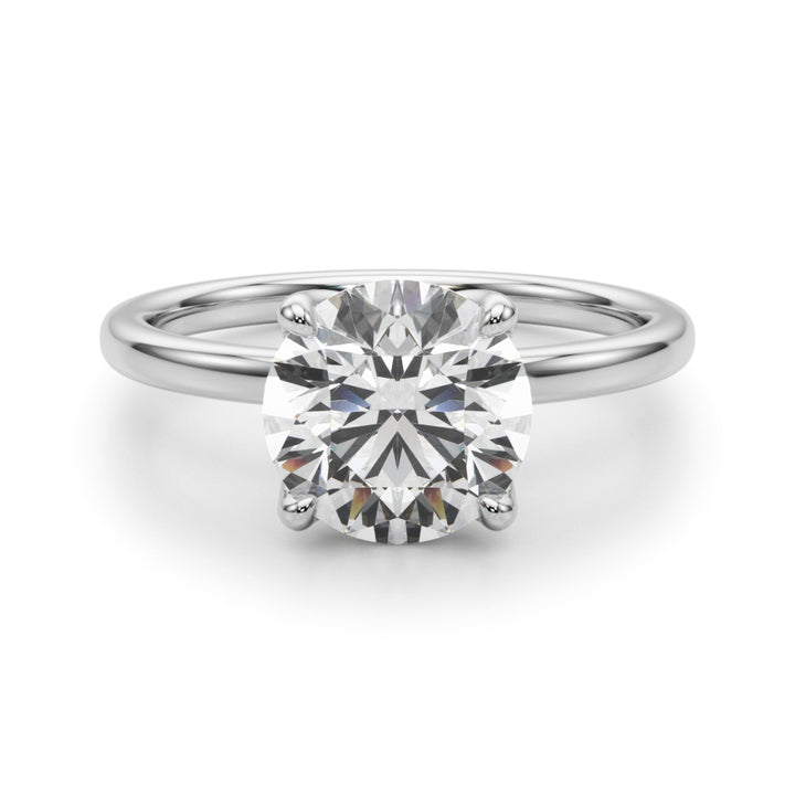 1 Carat Halo Engagement Ring Lab Grown