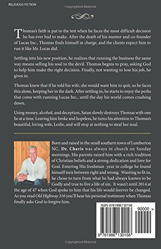 Gift box featuring a copy of "Old Highway 316" by Dr. Matthew Chavis, with book cover and decorative wrapping.