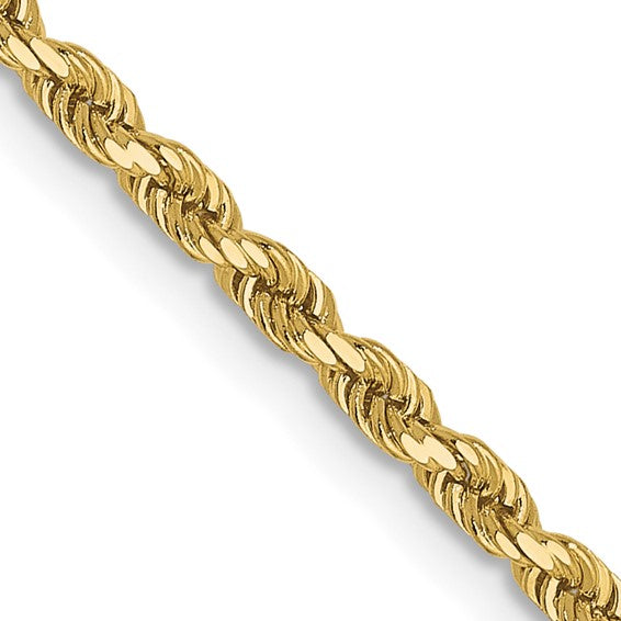 Leslie's 10K 2mm Diamond-Cut Rope Chain 18inch