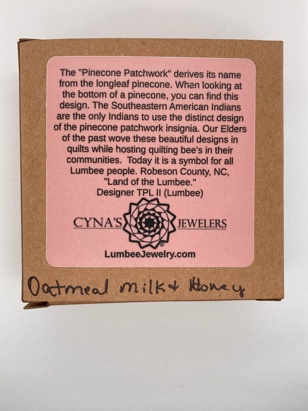 Pinecone Patchwork Soap Oatmeal Milk & Honey