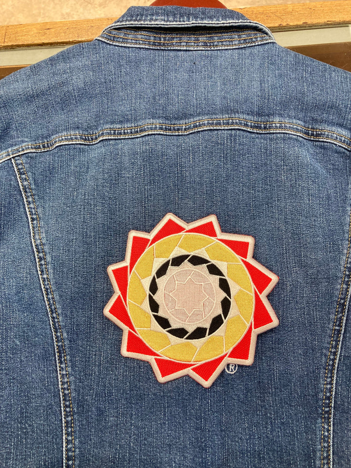 Pinecone Patchwork 6 inch Embroidery Tribal (Patch Only)