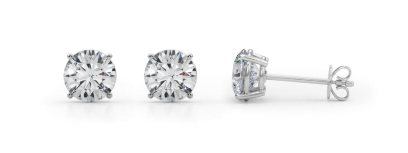 1 Pair Lab Grown Studs/Earrings 14k Gold