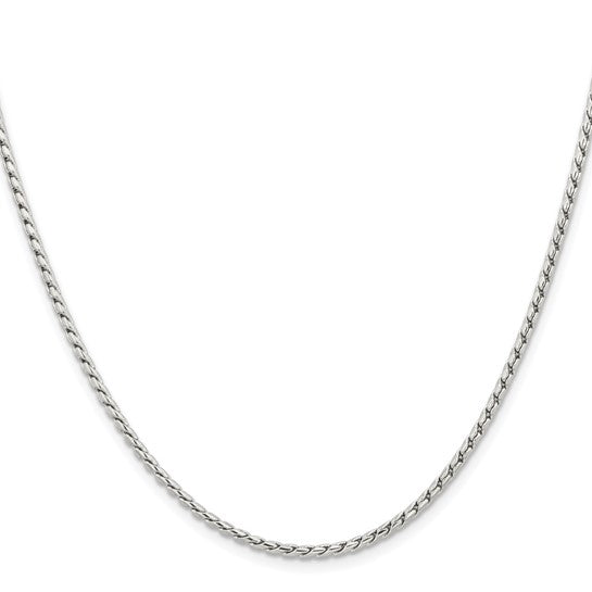 Stainless Steel Polished 2.5mm 22 inch Fancy Link Chain
