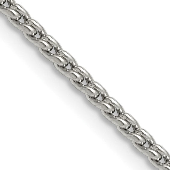 Stainless Steel Polished 2.5mm 22 inch Fancy Link Chain
