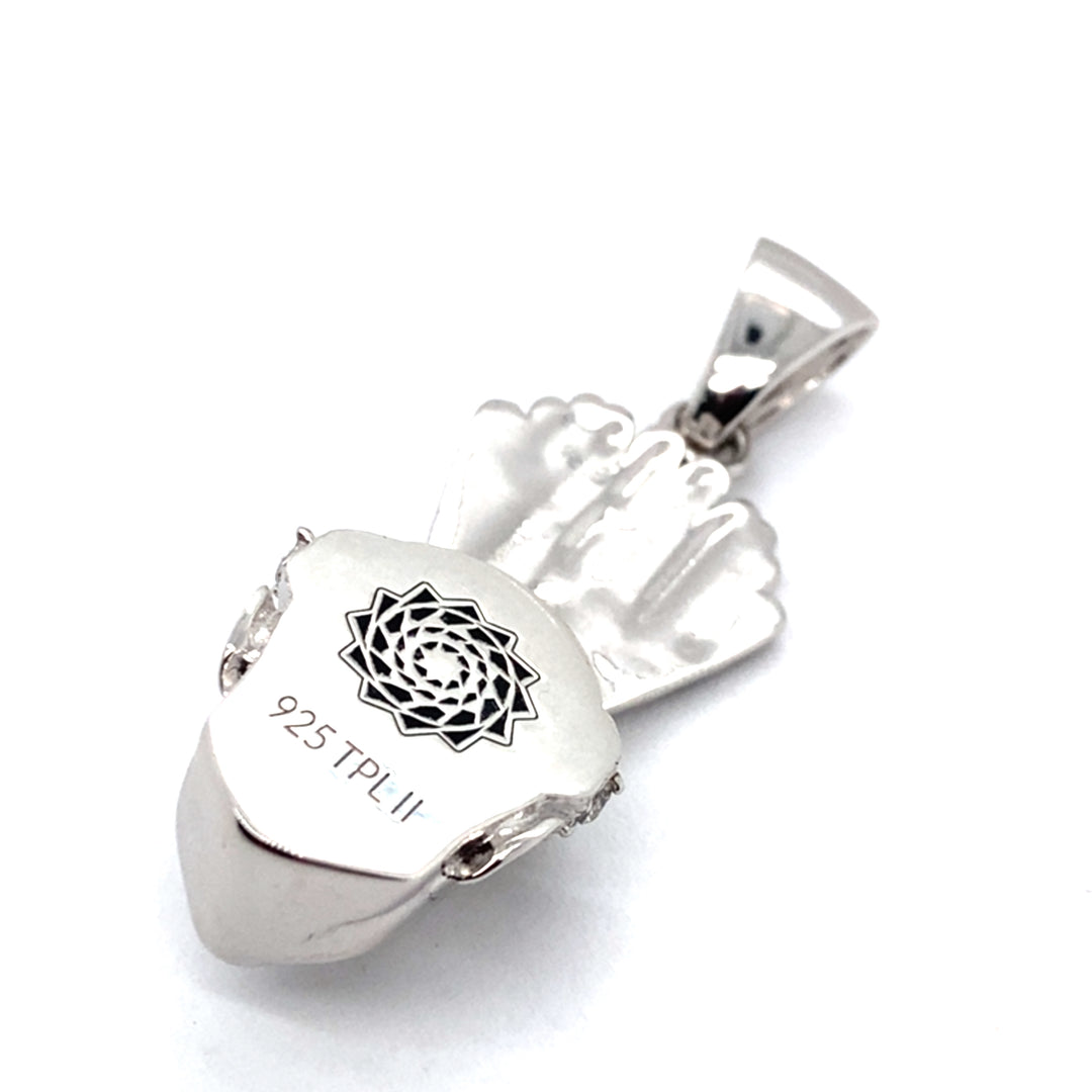 Lumbee Dancer Sterling Silver Charm w/Stones