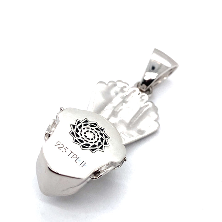 Lumbee Dancer Sterling Silver Charm w/Stones