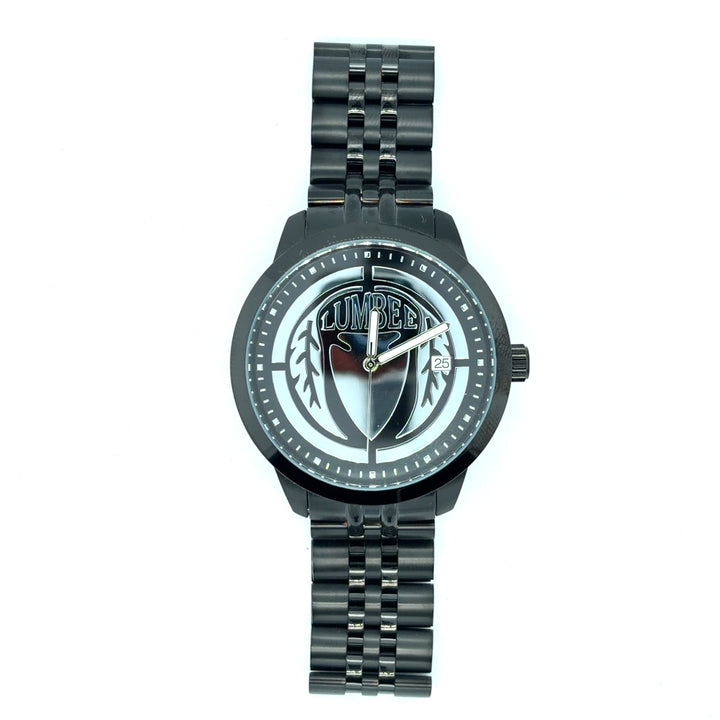 Lumbee Legacy Watch Mens - Black -Silver Tone Dial