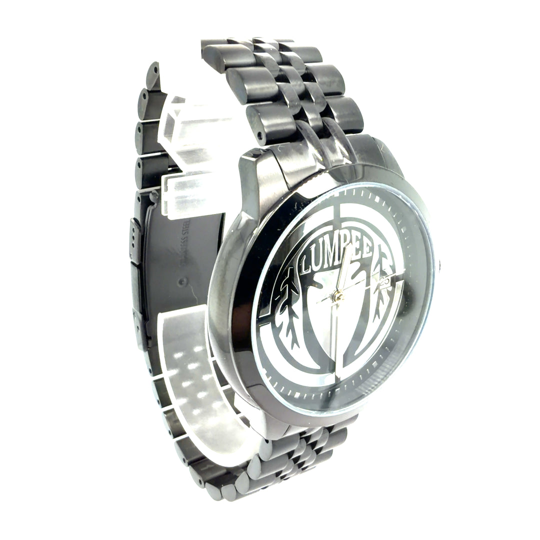 Lumbee Legacy Watch Mens - Black -Silver Tone Dial
