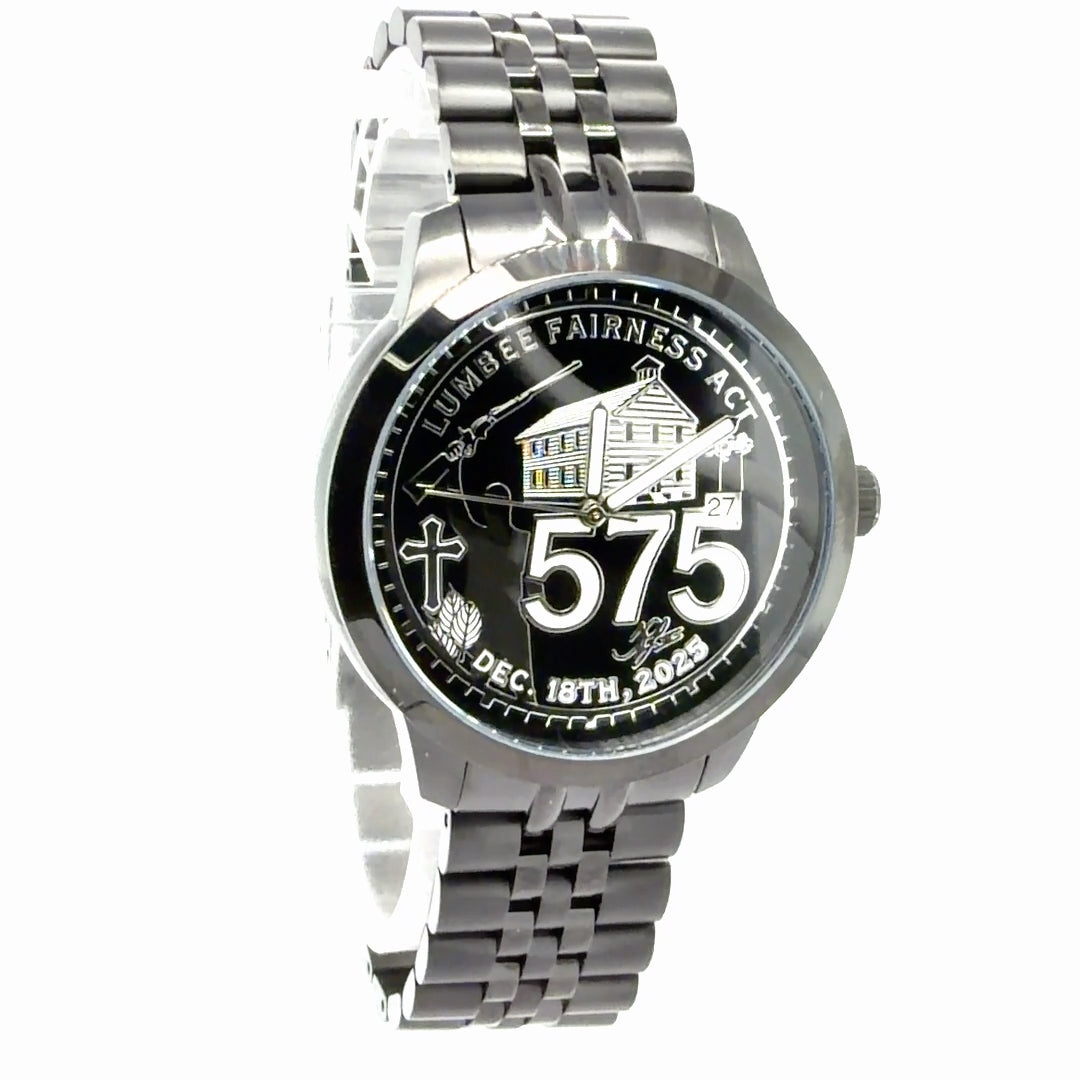 Lumbee Fairness Act Watch - Black Stainless