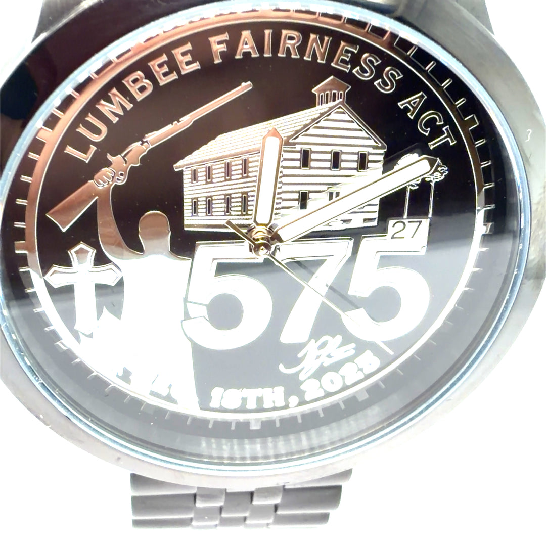 Lumbee Fairness Act Watch - Black Stainless