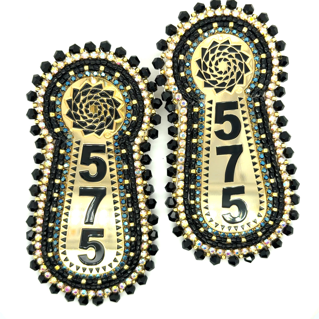 Hand Beaded Earrings Slab 575