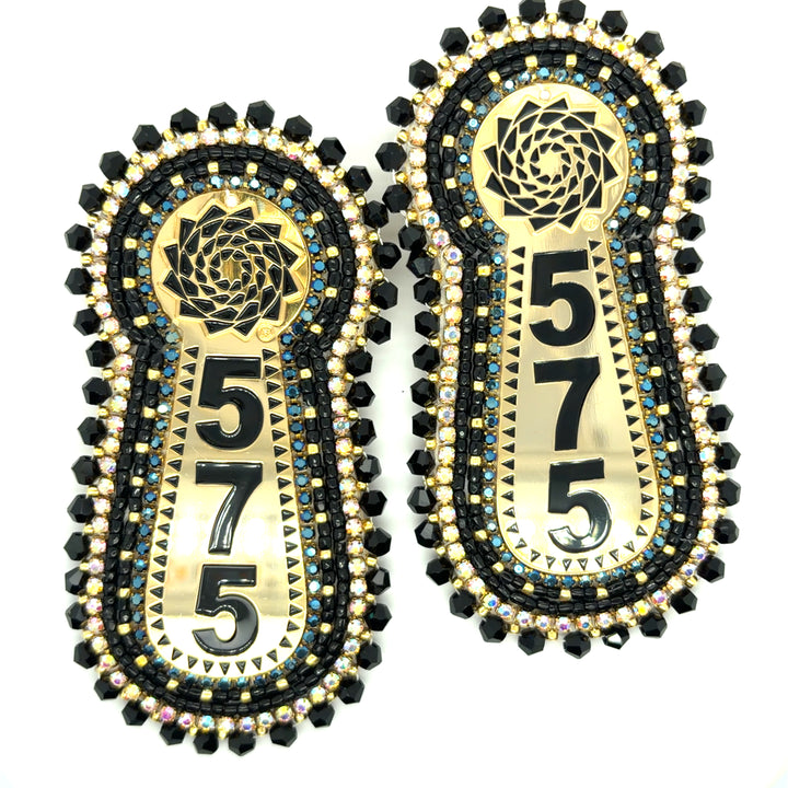 Hand Beaded Earrings Slab 575