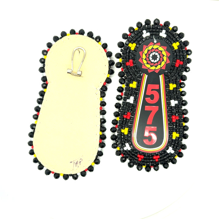 Hand Beaded Earrings Slab 575 Tribal