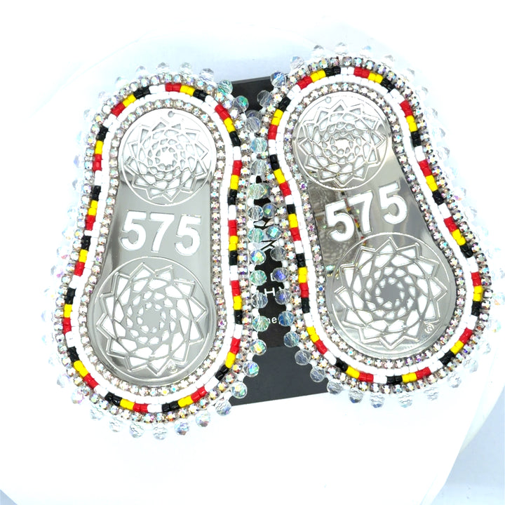 Hand Beaded Earrings Slab 575 Tribal