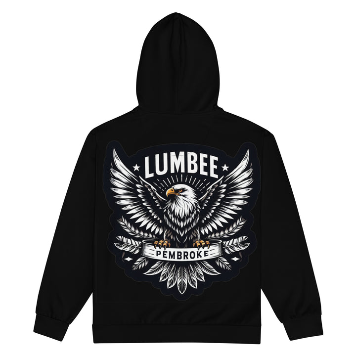 PINECONE PATCHWORK Eagle Lumbee Unisex zip hoodie