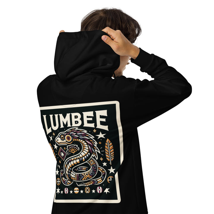 Pinecone Patchwork Snake Unisex zip hoodie