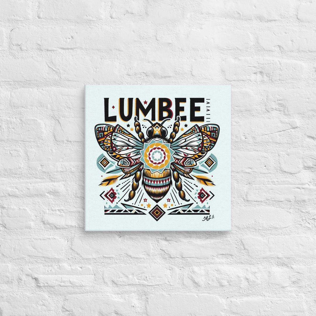 Pinecone Patchwork Bumble Bee Canvas