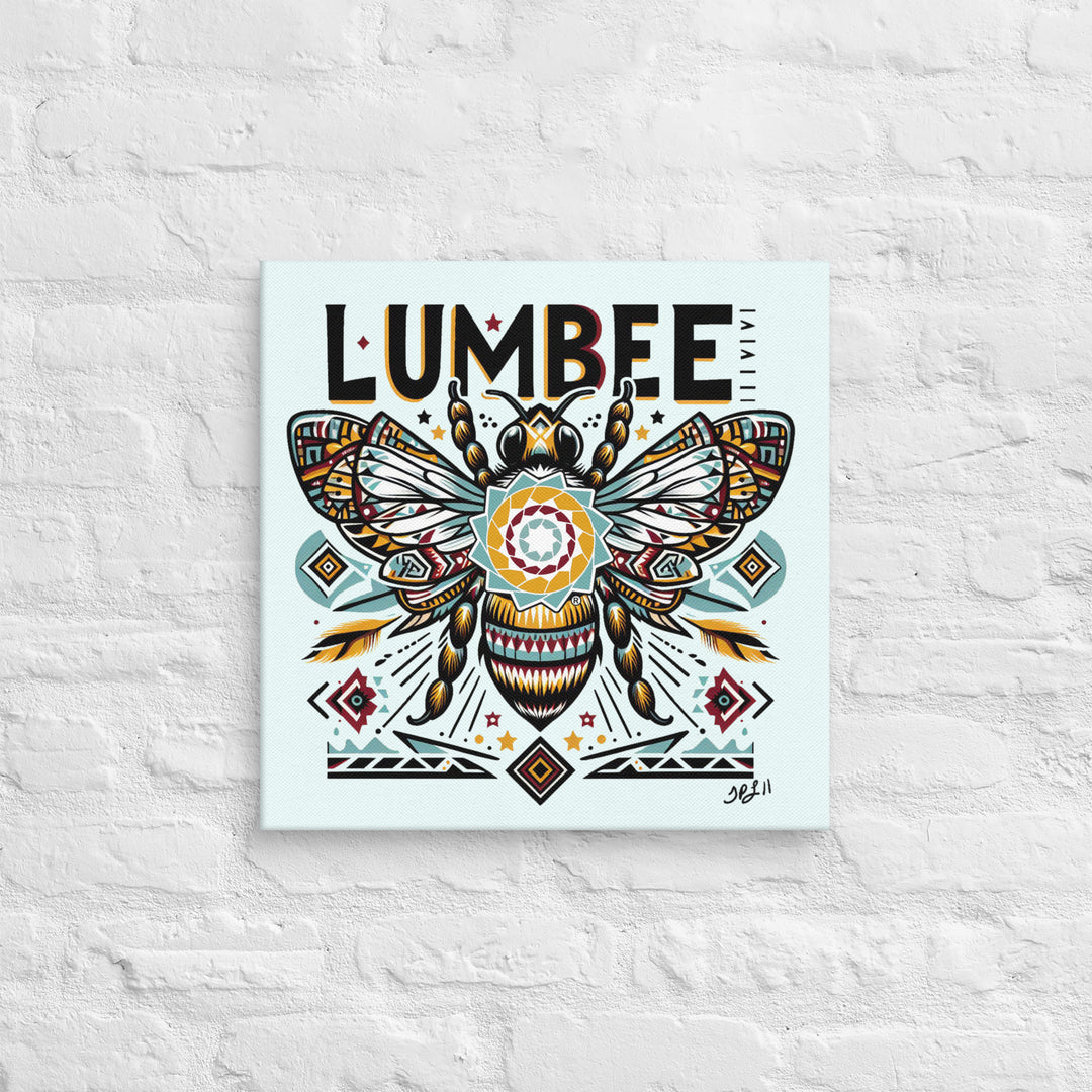 Pinecone Patchwork Bumble Bee Canvas