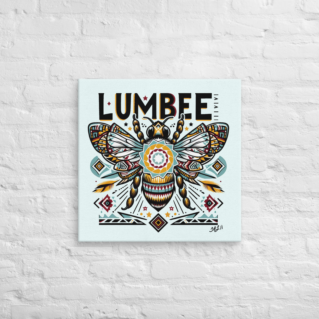 Pinecone Patchwork Bumble Bee Canvas