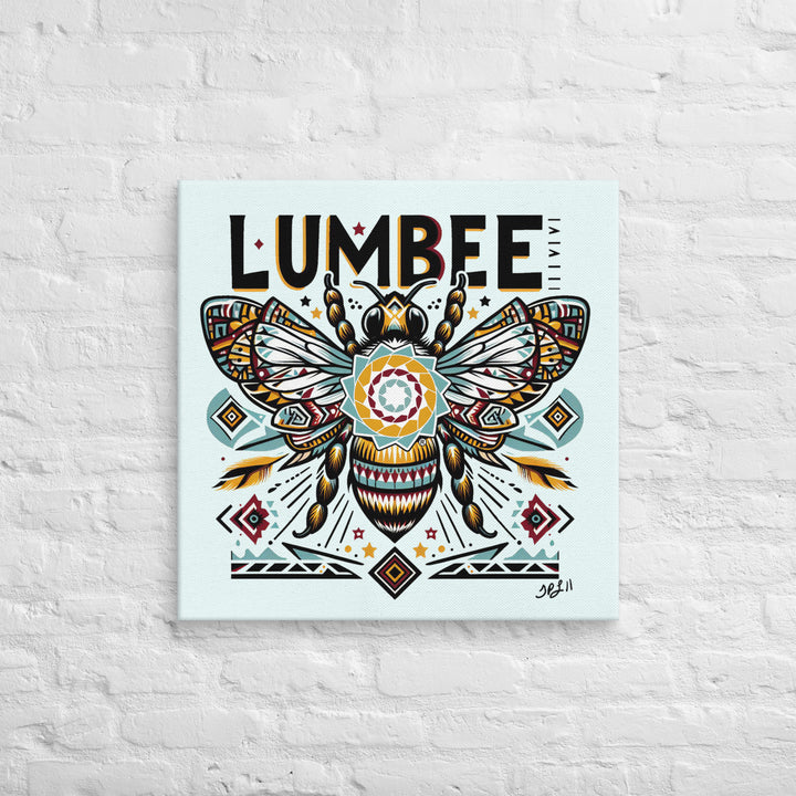 Pinecone Patchwork Bumble Bee Canvas