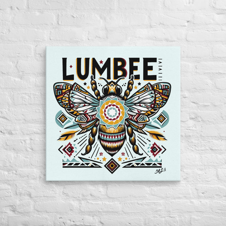 Pinecone Patchwork Bumble Bee Canvas