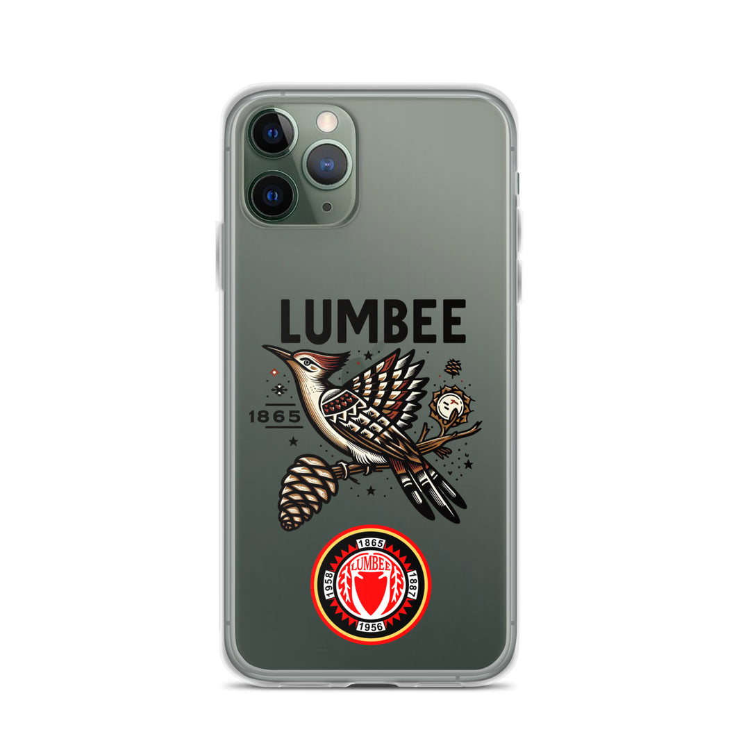 Pinecone Patchwork Woodpecker Clear Case for iPhone®