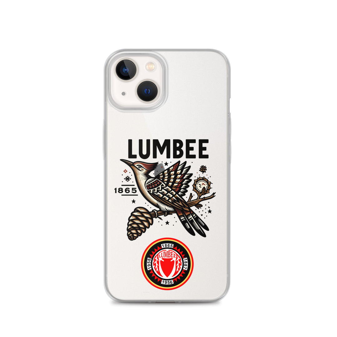 Pinecone Patchwork Woodpecker Clear Case for iPhone®