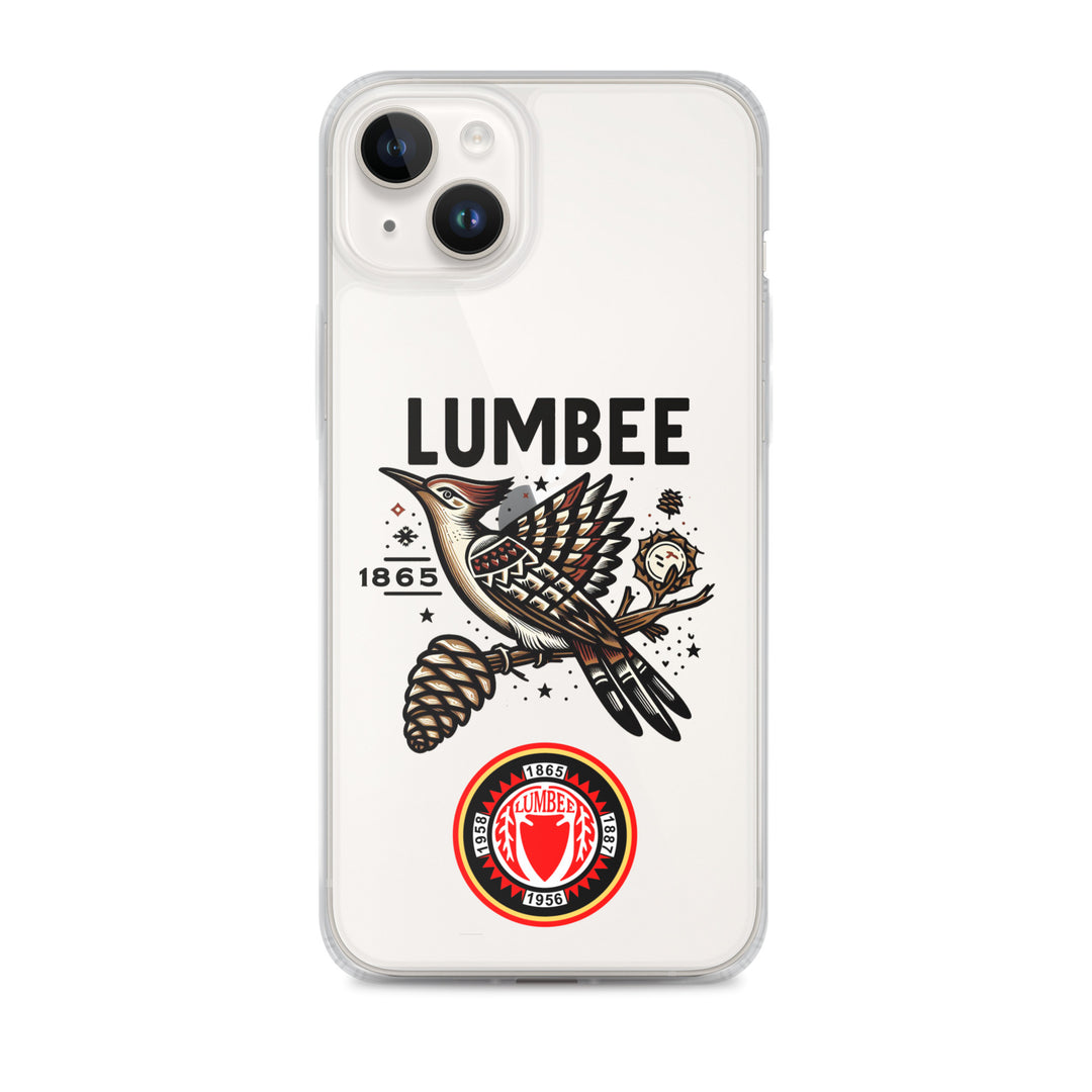 Pinecone Patchwork Woodpecker Clear Case for iPhone®