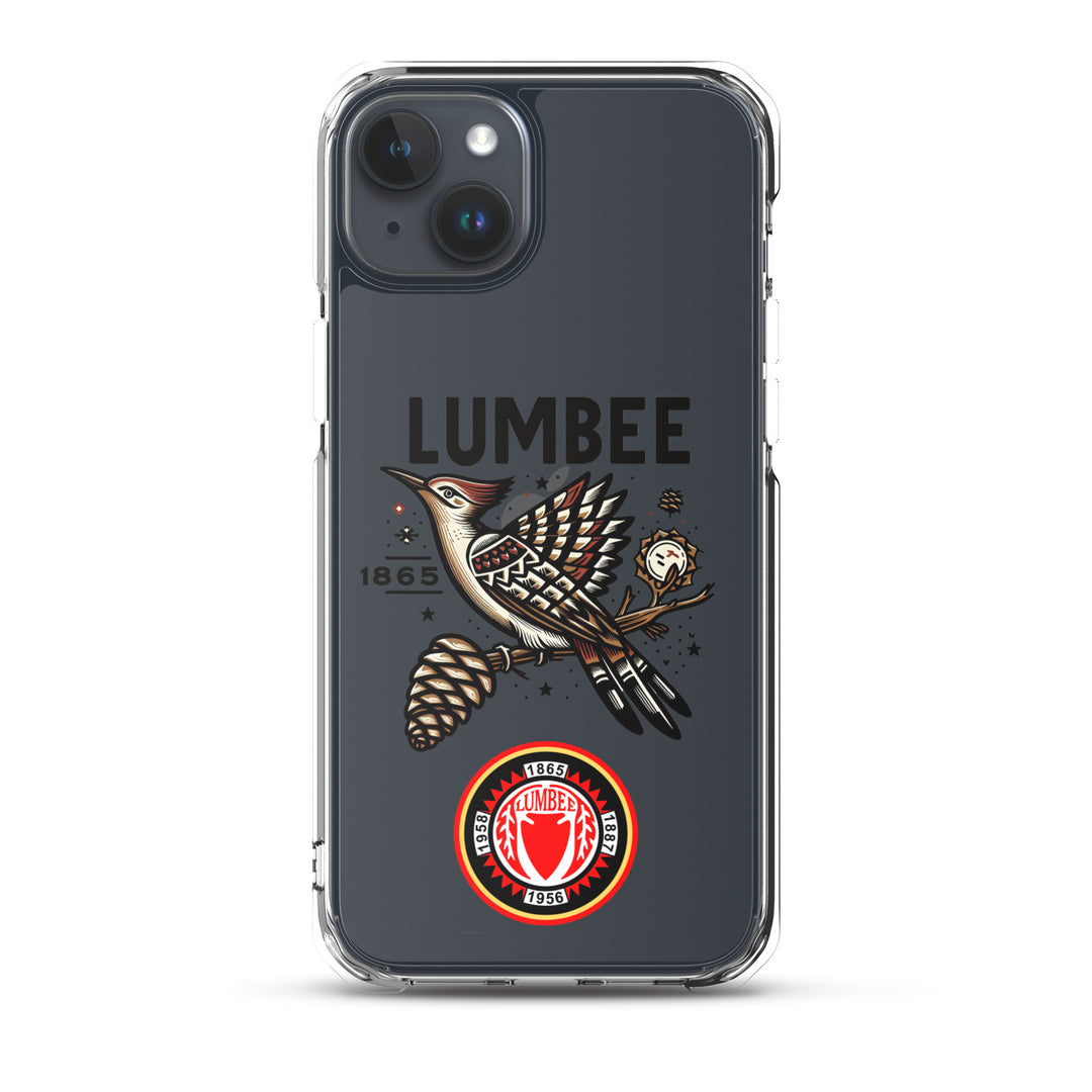 Pinecone Patchwork Woodpecker Clear Case for iPhone®