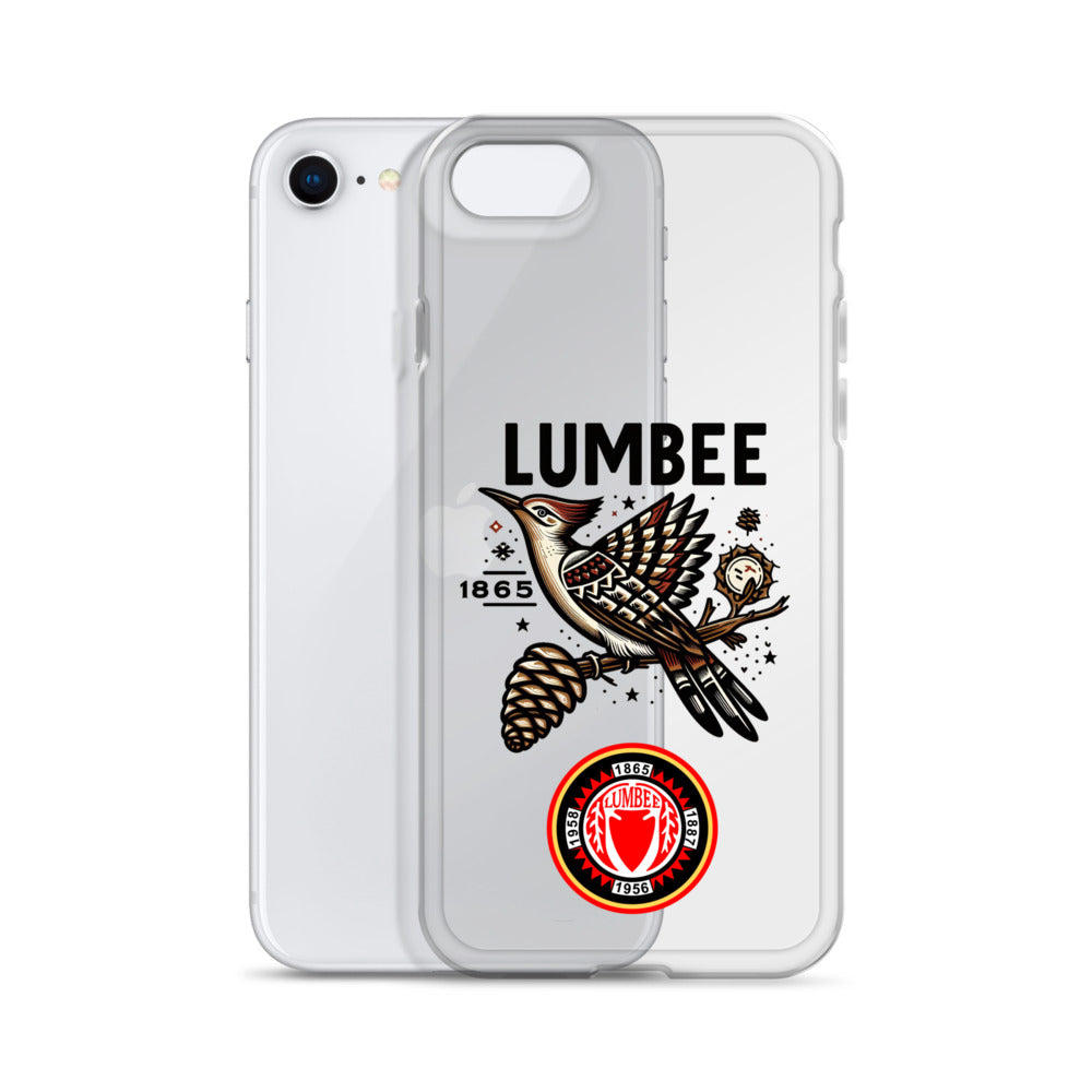 Pinecone Patchwork Woodpecker Clear Case for iPhone®