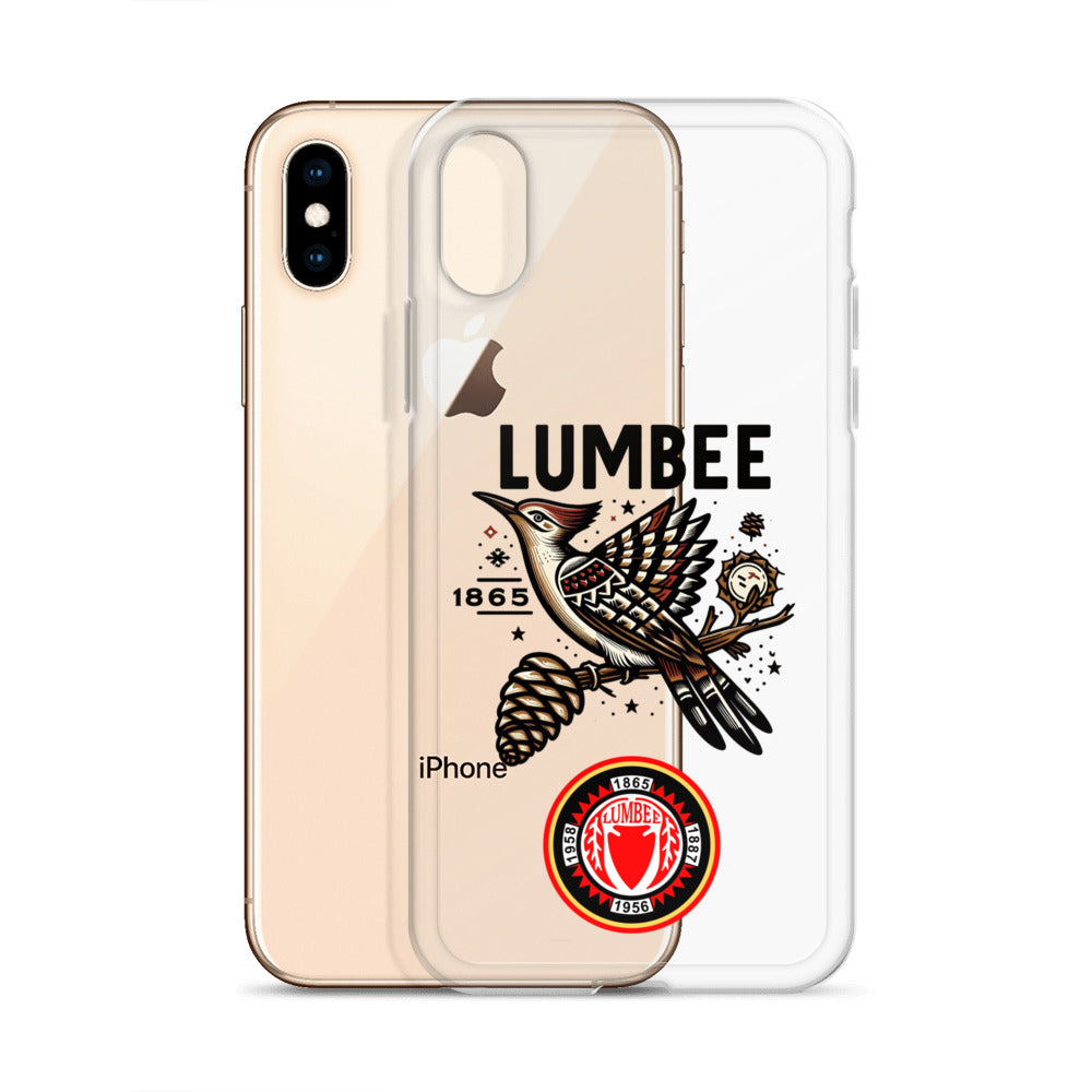 Pinecone Patchwork Woodpecker Clear Case for iPhone®