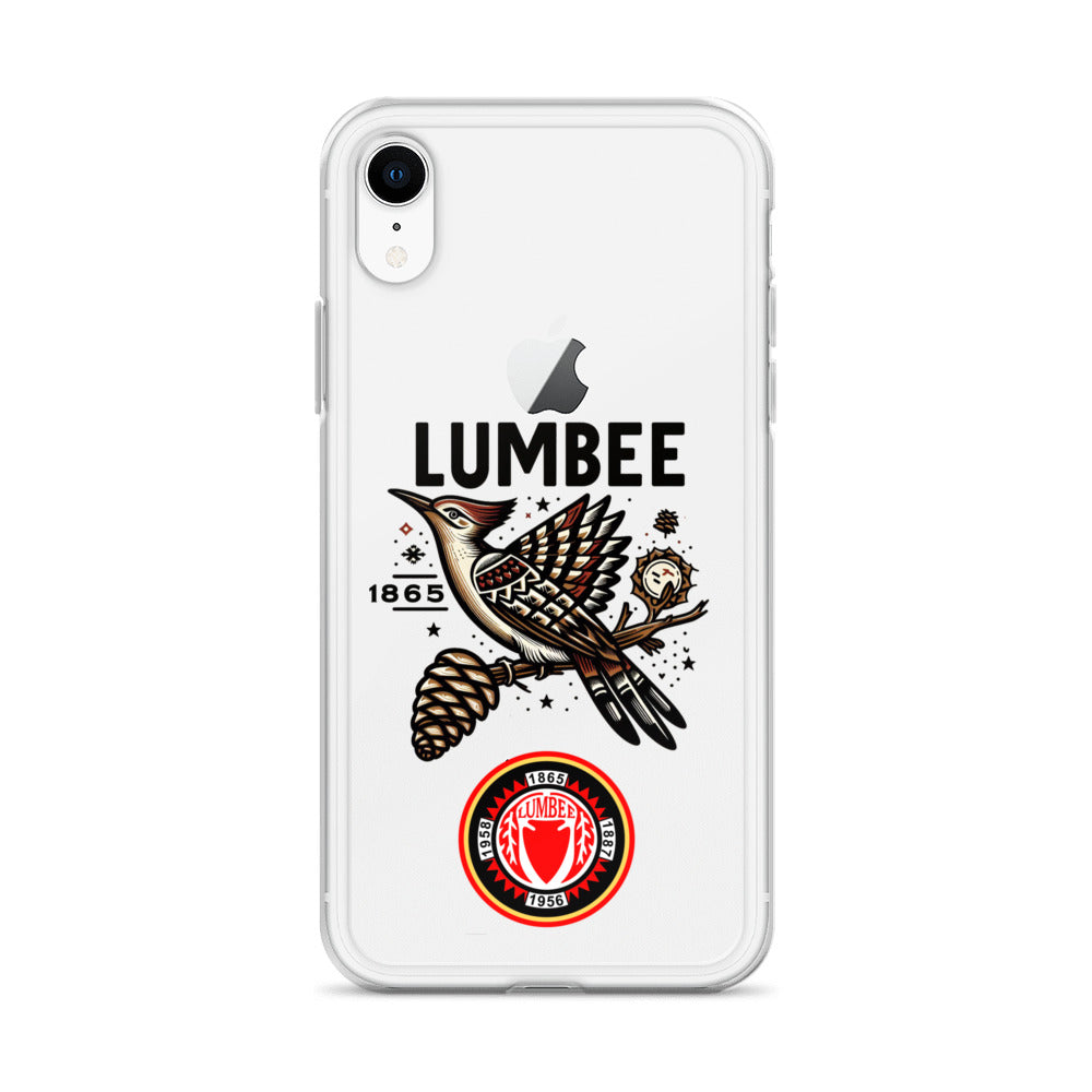 Pinecone Patchwork Woodpecker Clear Case for iPhone®