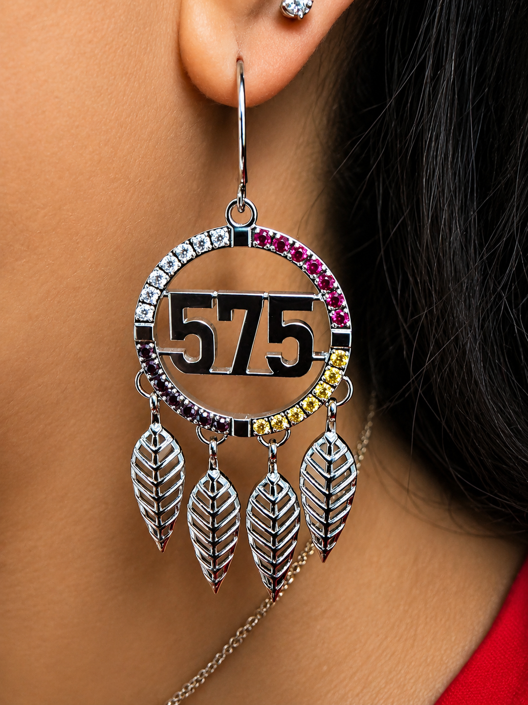 575 Earrings Tribal 4 Directions
