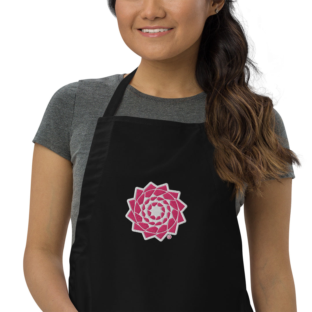 Pinecone Patchwork Embroidered Apron