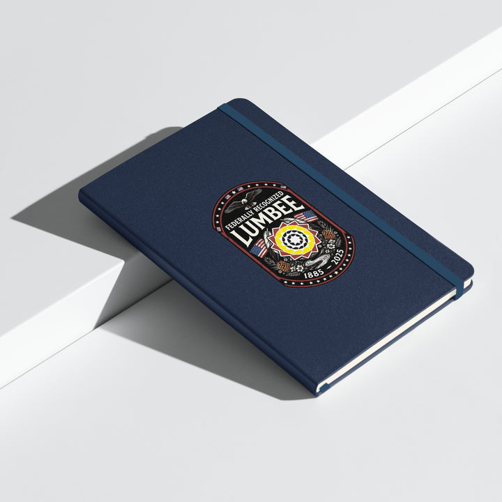 Navy hardcover Lumbee recognition notebook by Printfull with commemorative design, ideal for gifts and note-taking.