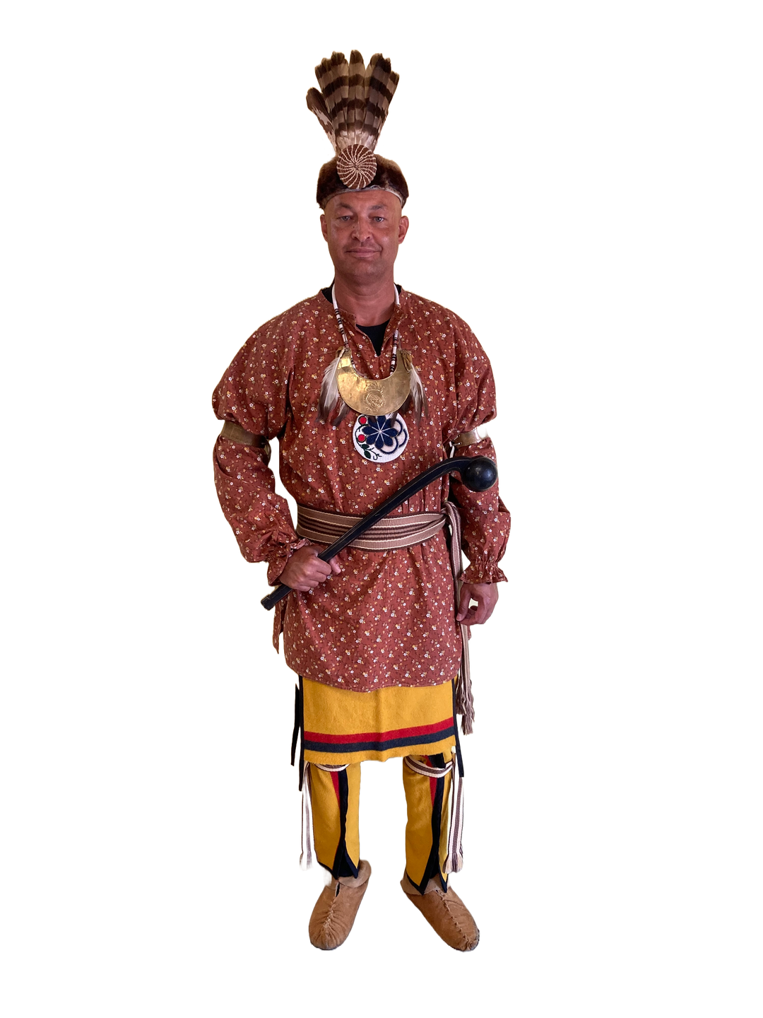 Lumbee Dancer Sterling Silver Charm w/Stones