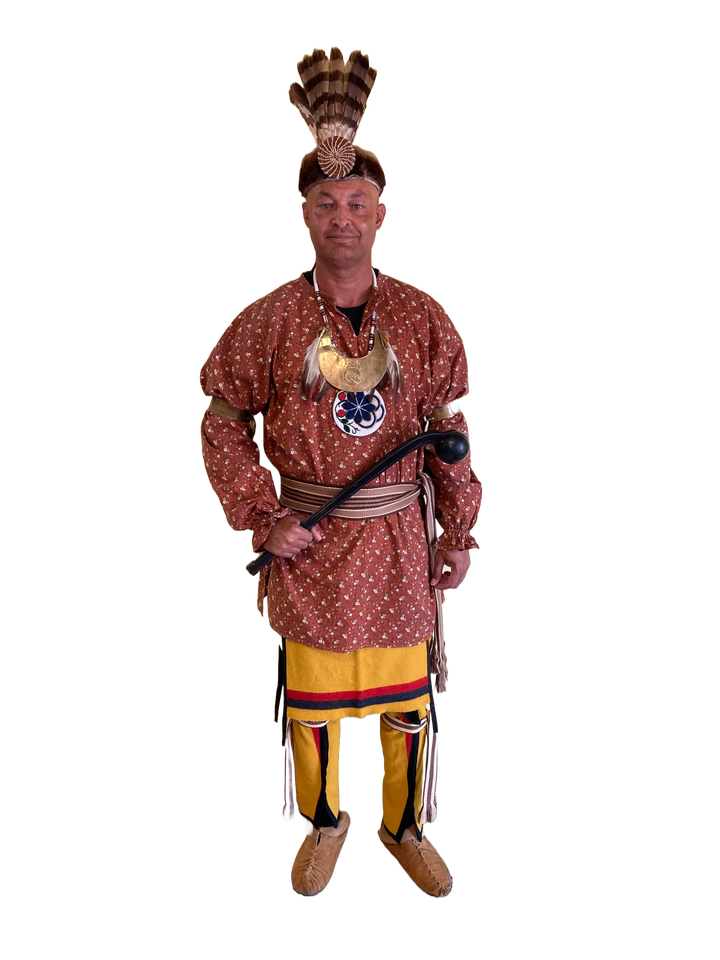 Lumbee Dancer Sterling Silver Charm w/Stones