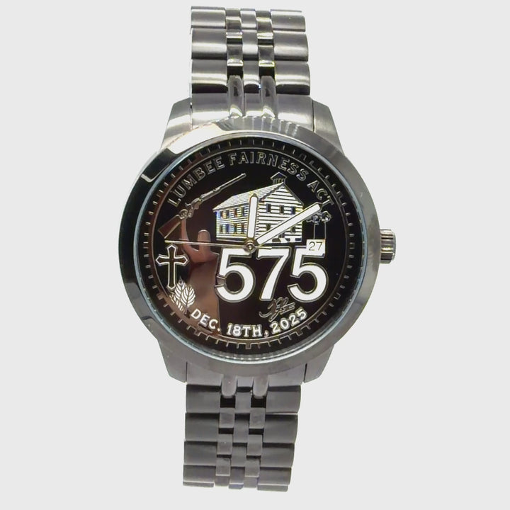 Lumbee Fairness Act Watch - Black Stainless