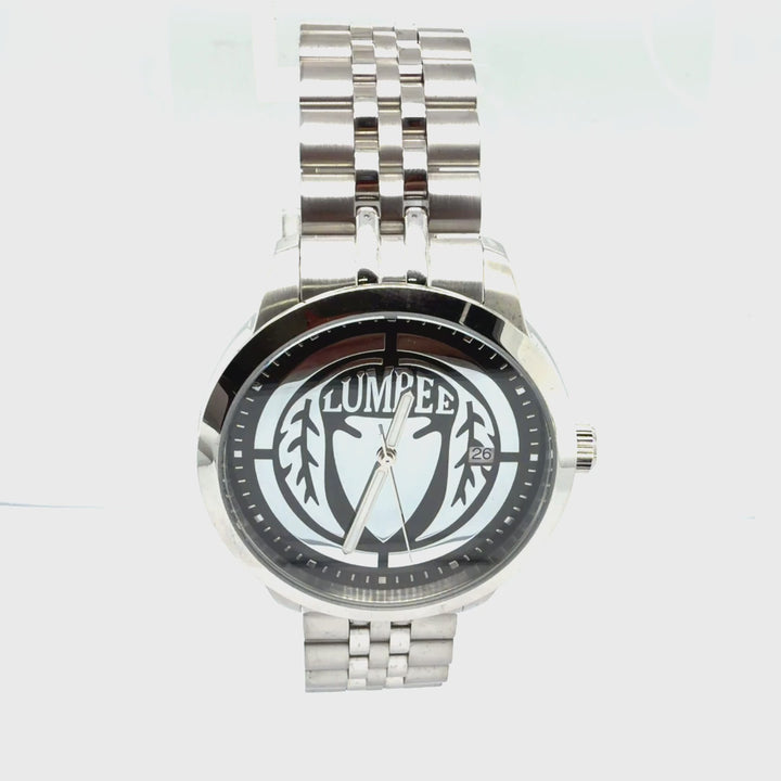 Lumbee Legacy Watch Mens - Stainless -Silver Tone Dial