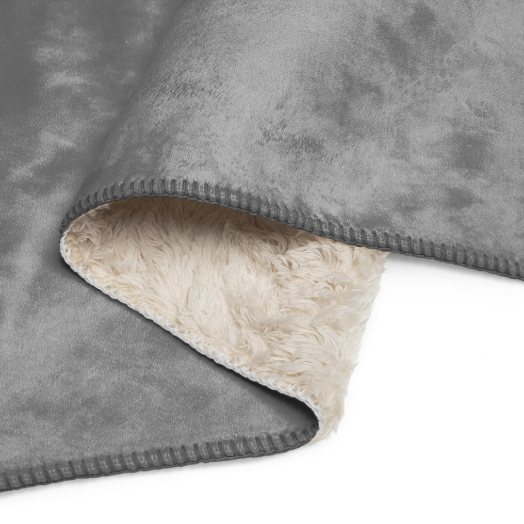 Printfull Lumbee recognition Sherpa blanket featuring a detailed print on a tan 60x80-inch plush Sherpa fabric.