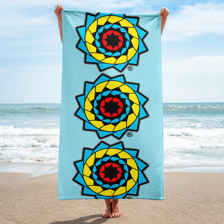 Pinecone Patchwork Beach Towel