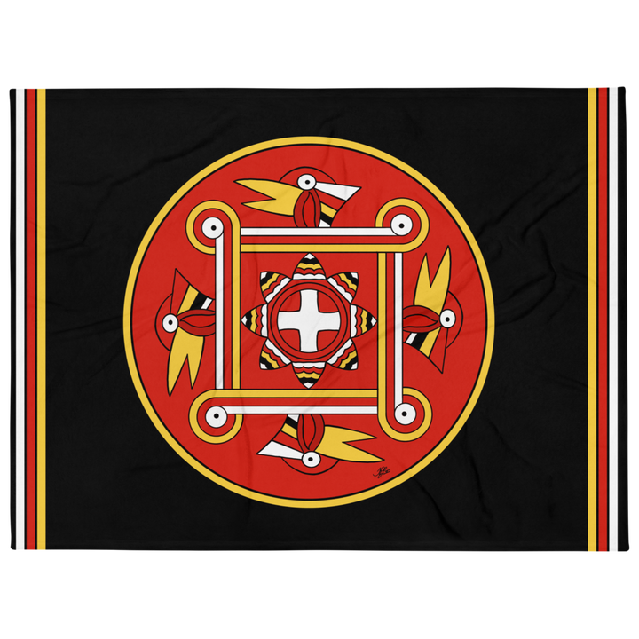 Southeastern Woodlands Dancing Woodpecker Throw Blanket 60x80 inch