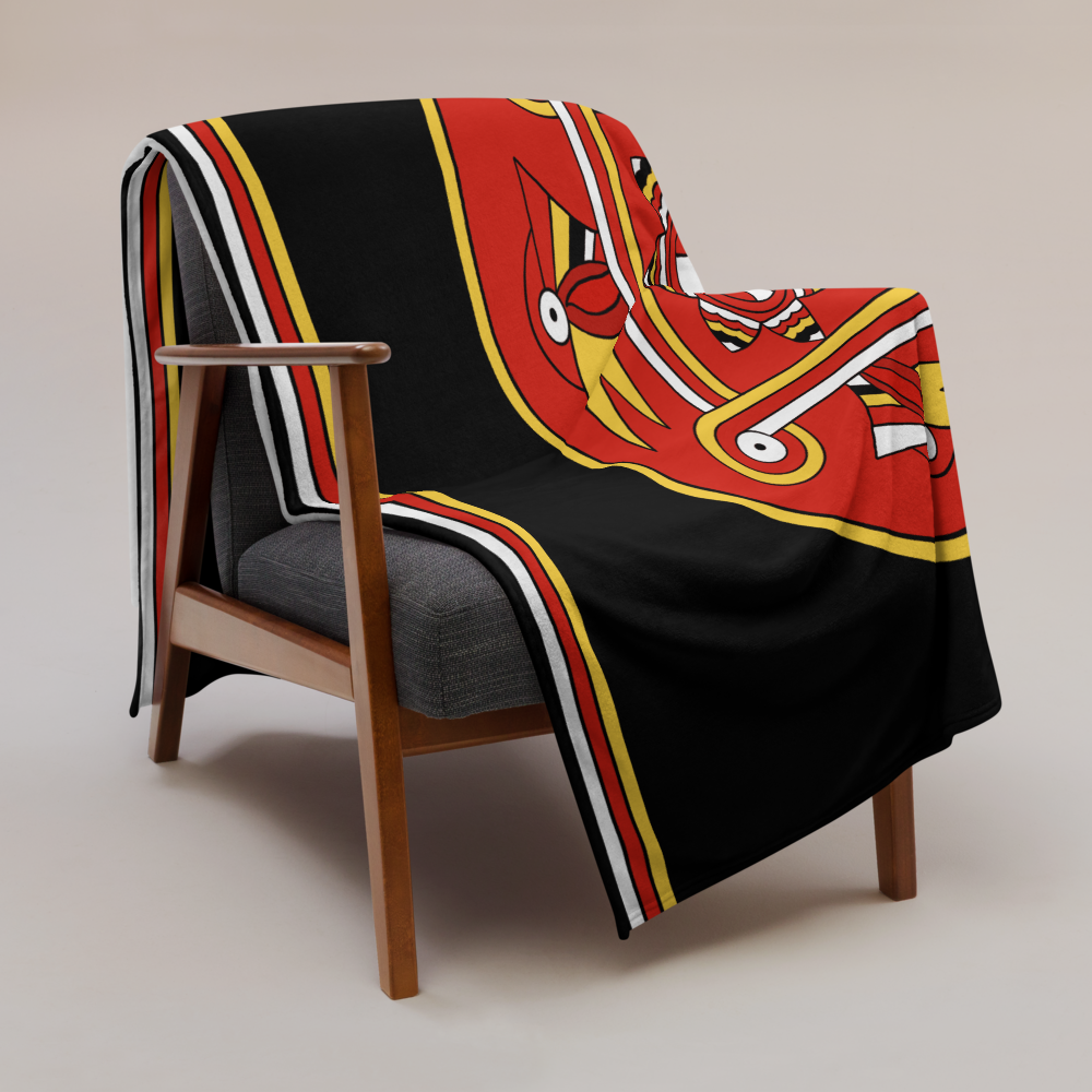 Southeastern Woodlands Dancing Woodpecker Throw Blanket 60x80 inch