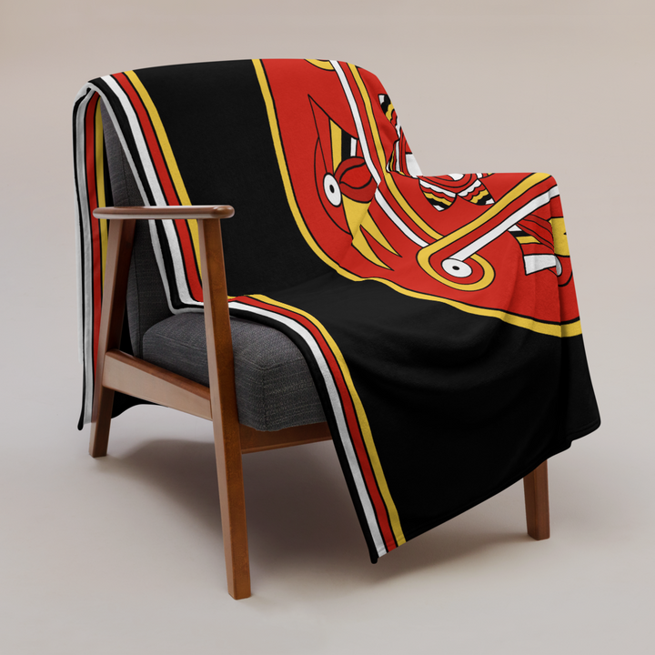 Southeastern Woodlands Dancing Woodpecker Throw Blanket 60x80 inch