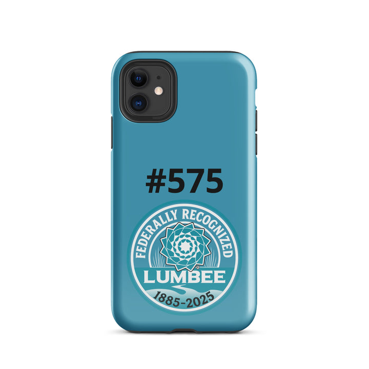 Glossy Printfull Commemorative Lumbee Recognition iPhone® tough case for iPhone 11 with printed design.